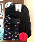 Pottery Barn School  LARGE BACKPACK LUNCH Football Baseball sports BAG NFL KID 1