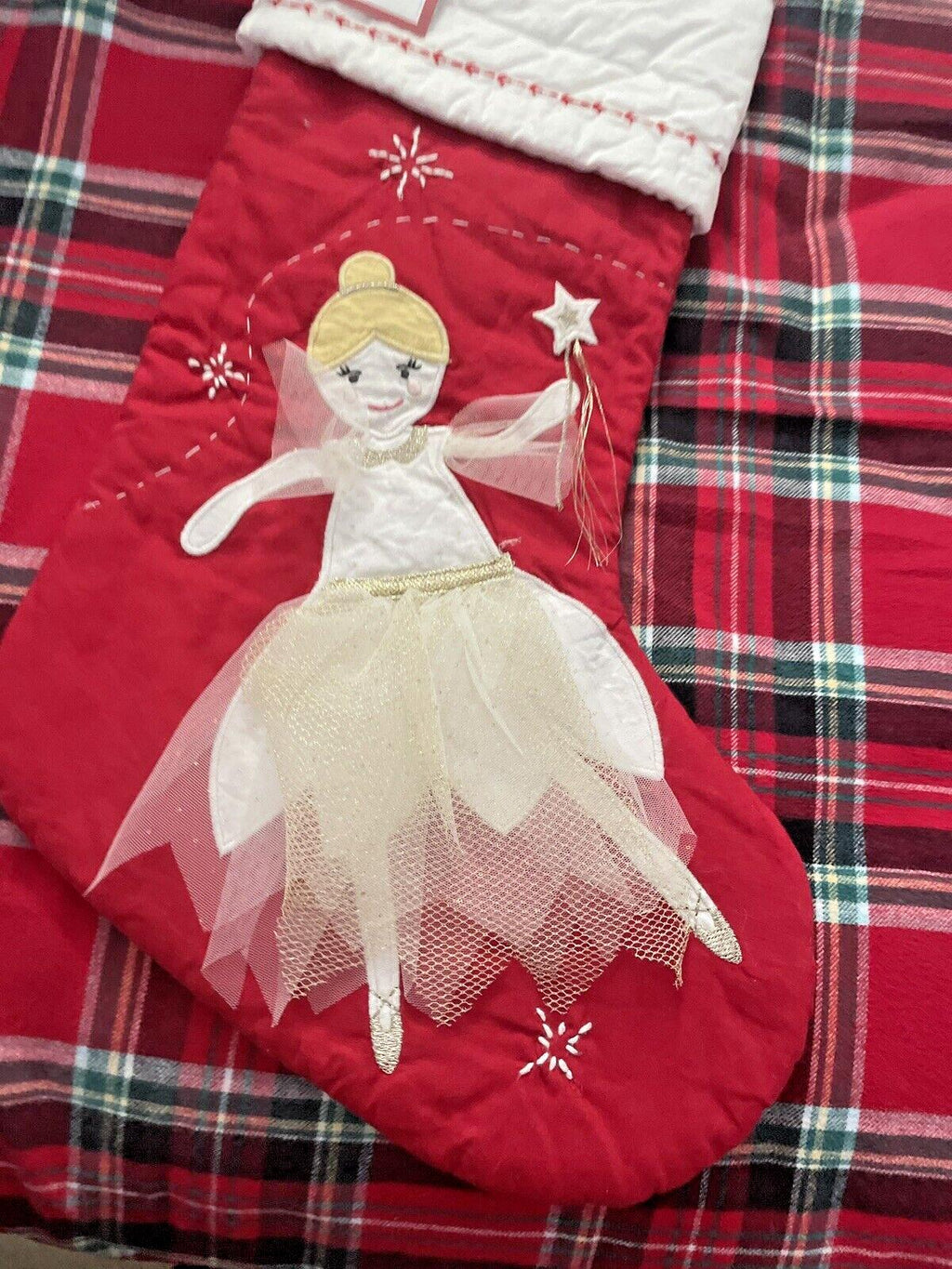 Pottery Barn Holiday Christmas Stocking Fairy gift princess girl party Disney  [