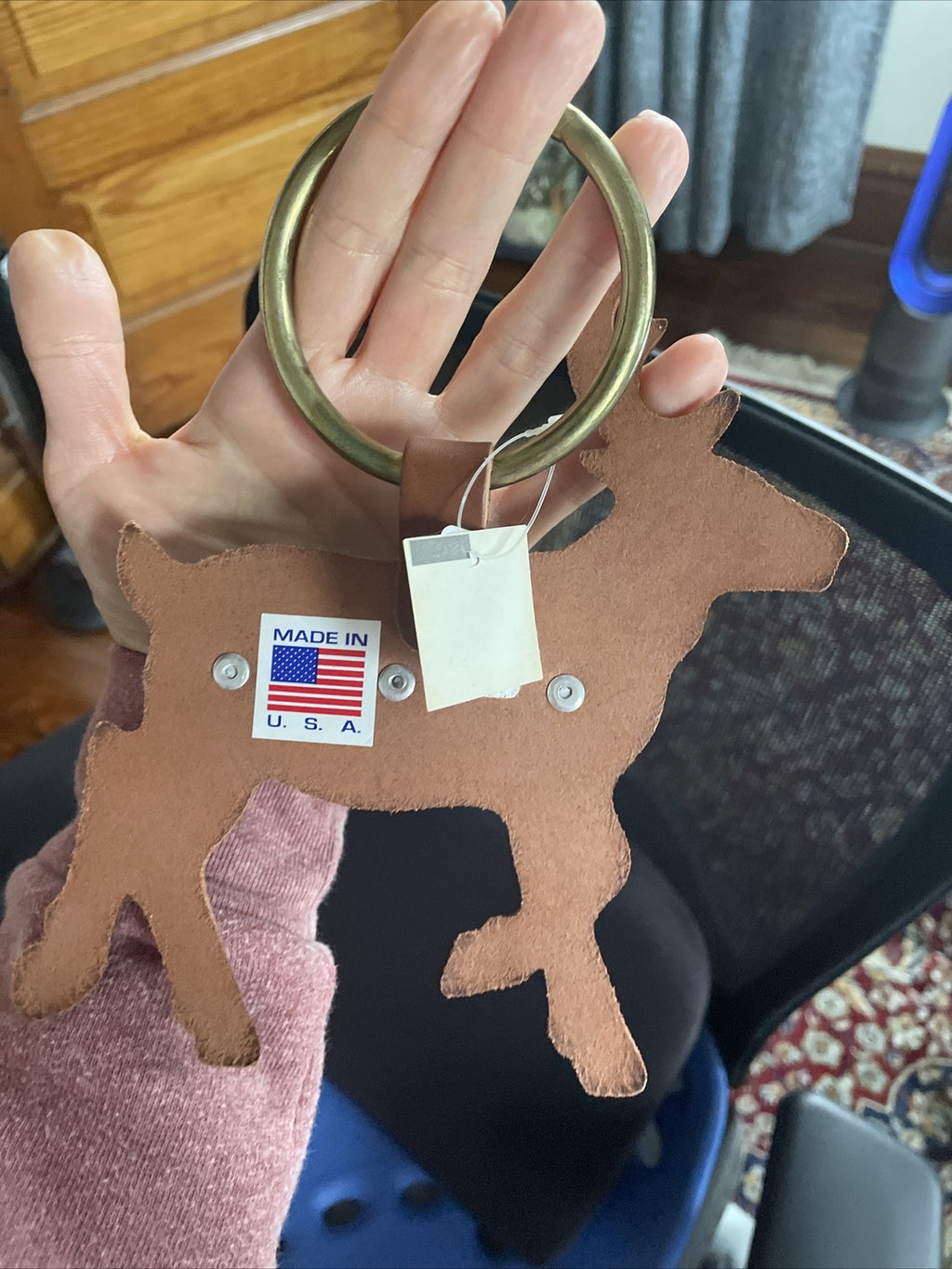 Pottery Barn Rudolph Reindeer Christmas Bell Santa holiday gift party boy girl r