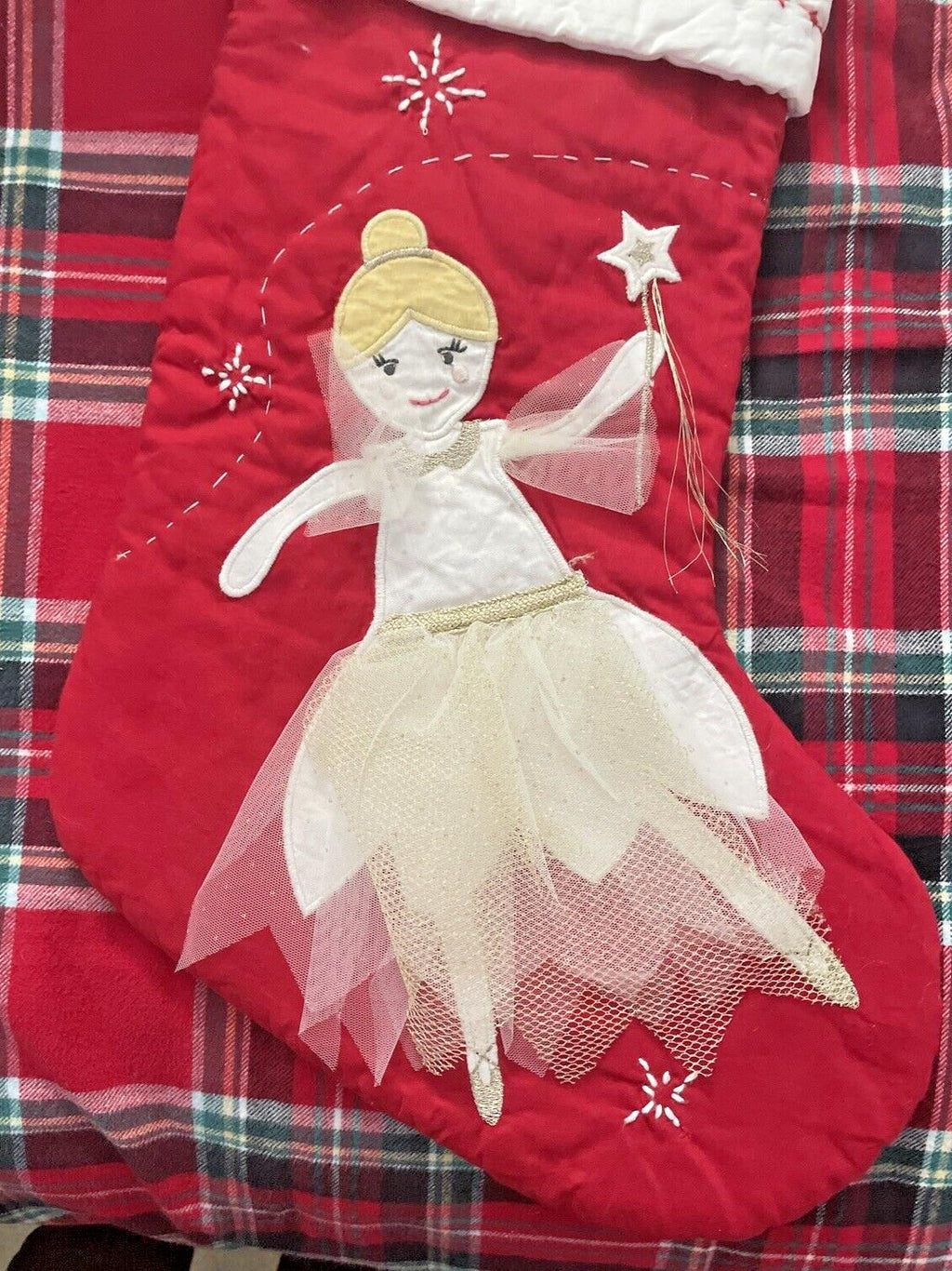 Pottery Barn Holiday Christmas Stocking Fairy gift princess girl party Disney  [