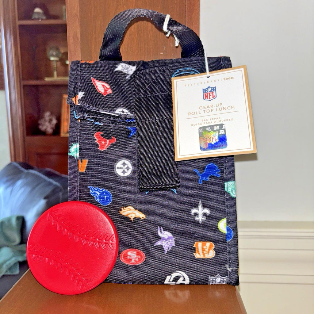 Pottery Barn School  LARGE BACKPACK LUNCH Football Baseball sports BAG NFL KID 1