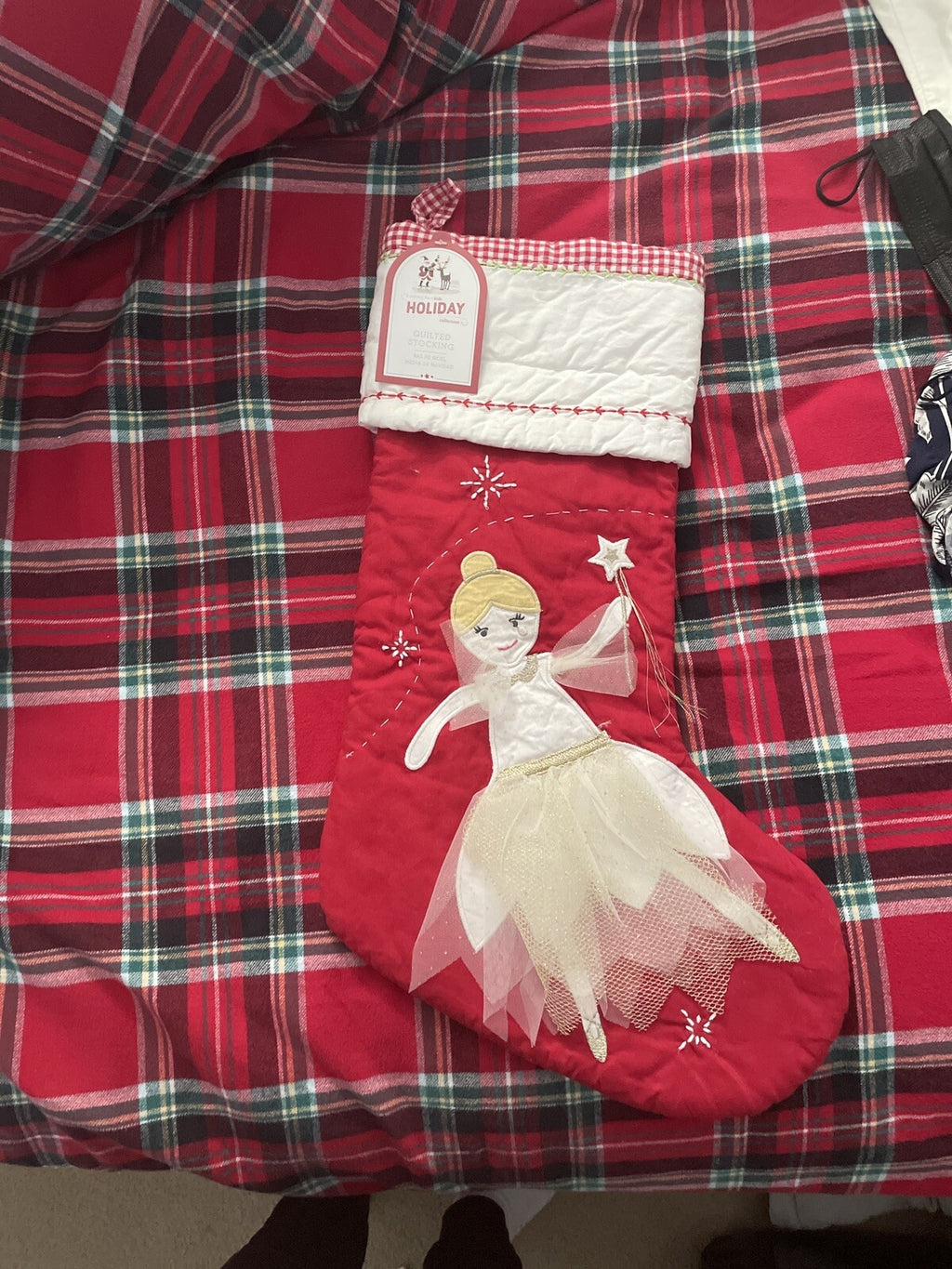Pottery Barn Holiday Christmas Stocking Fairy gift princess girl party Disney  [