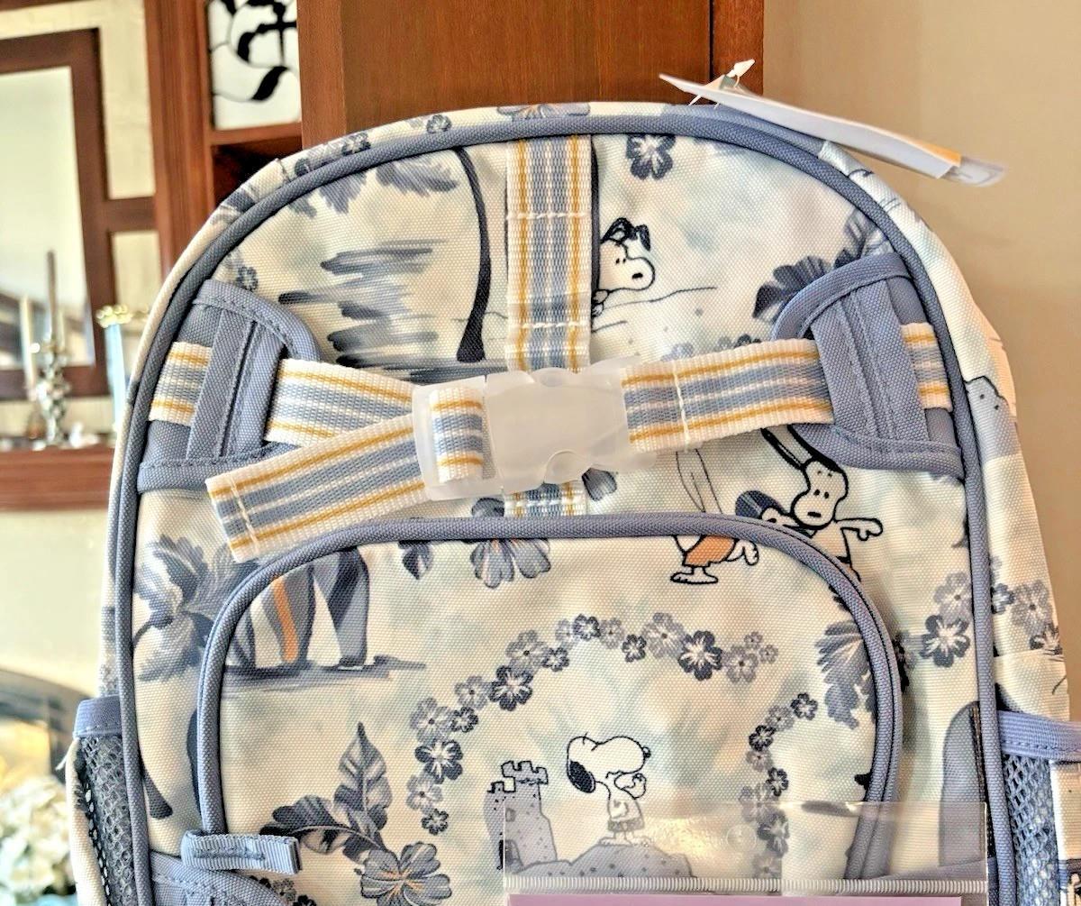 Pottery Barn School Snoopy Star War BACKPACK LUNCH travel Bag Mandalorian boy .
