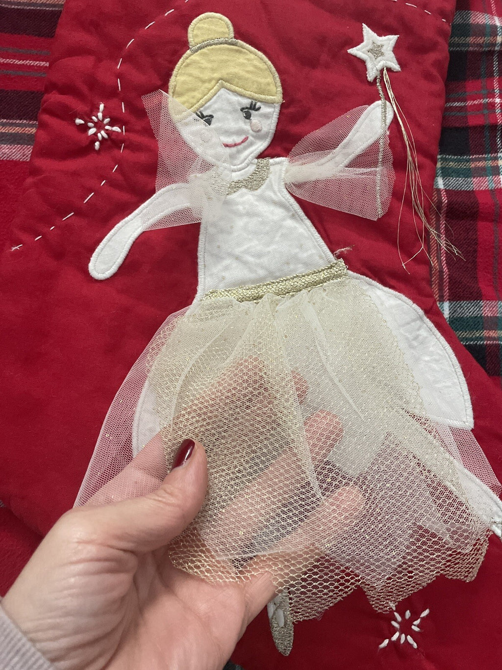 Pottery Barn Holiday Christmas Stocking Fairy gift princess girl party Disney  [