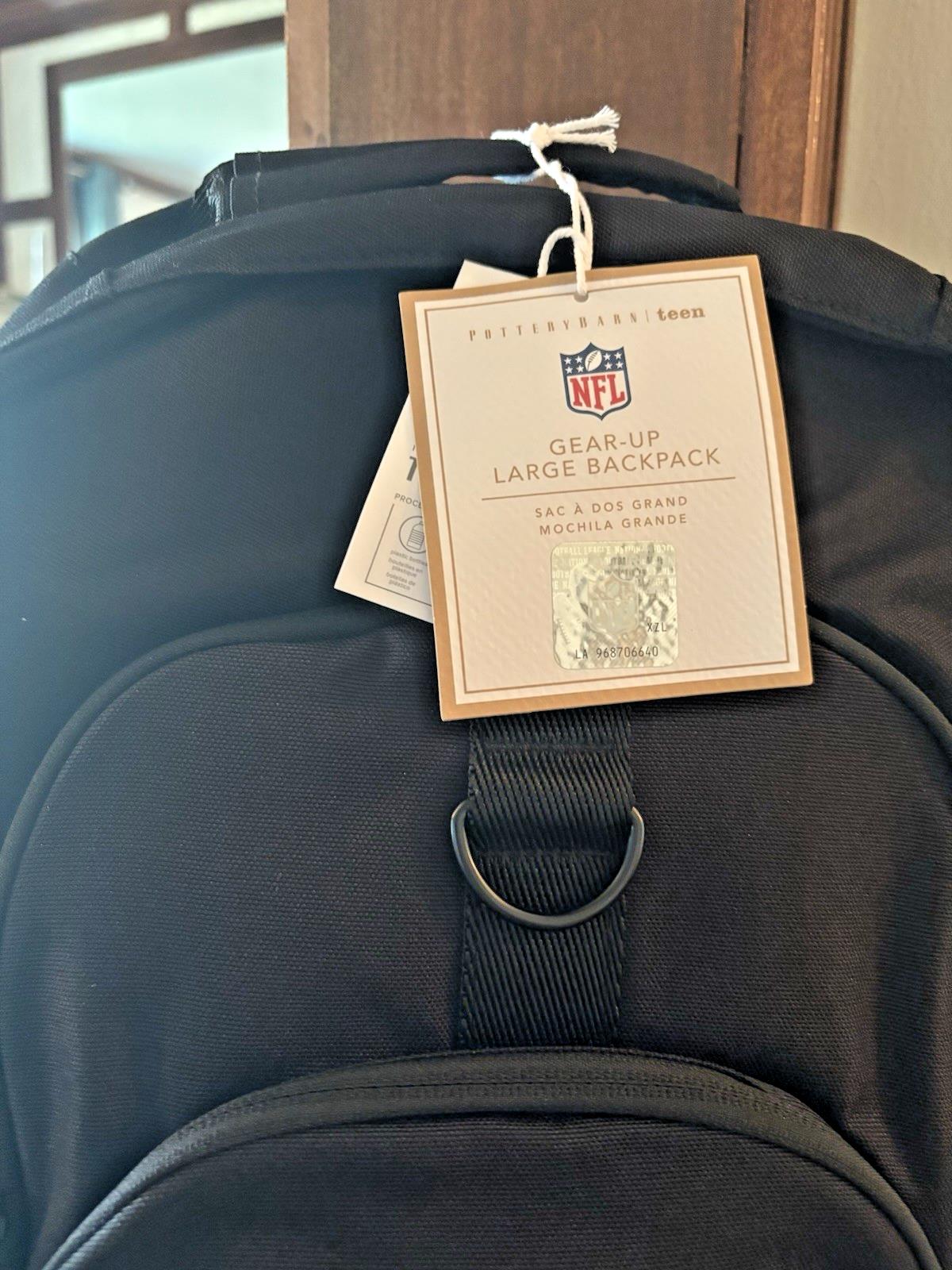 Pottery Barn School  LARGE BACKPACK LUNCH Football Baseball sports BAG NFL KID 1