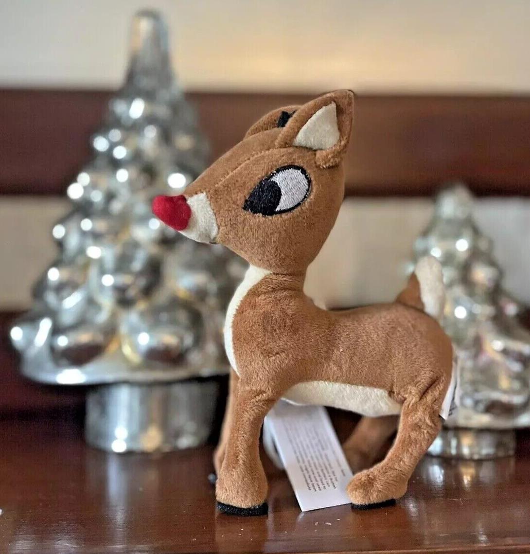 pottery barn holiday ornament Christmas Rudolph Santa gift party disney kids r