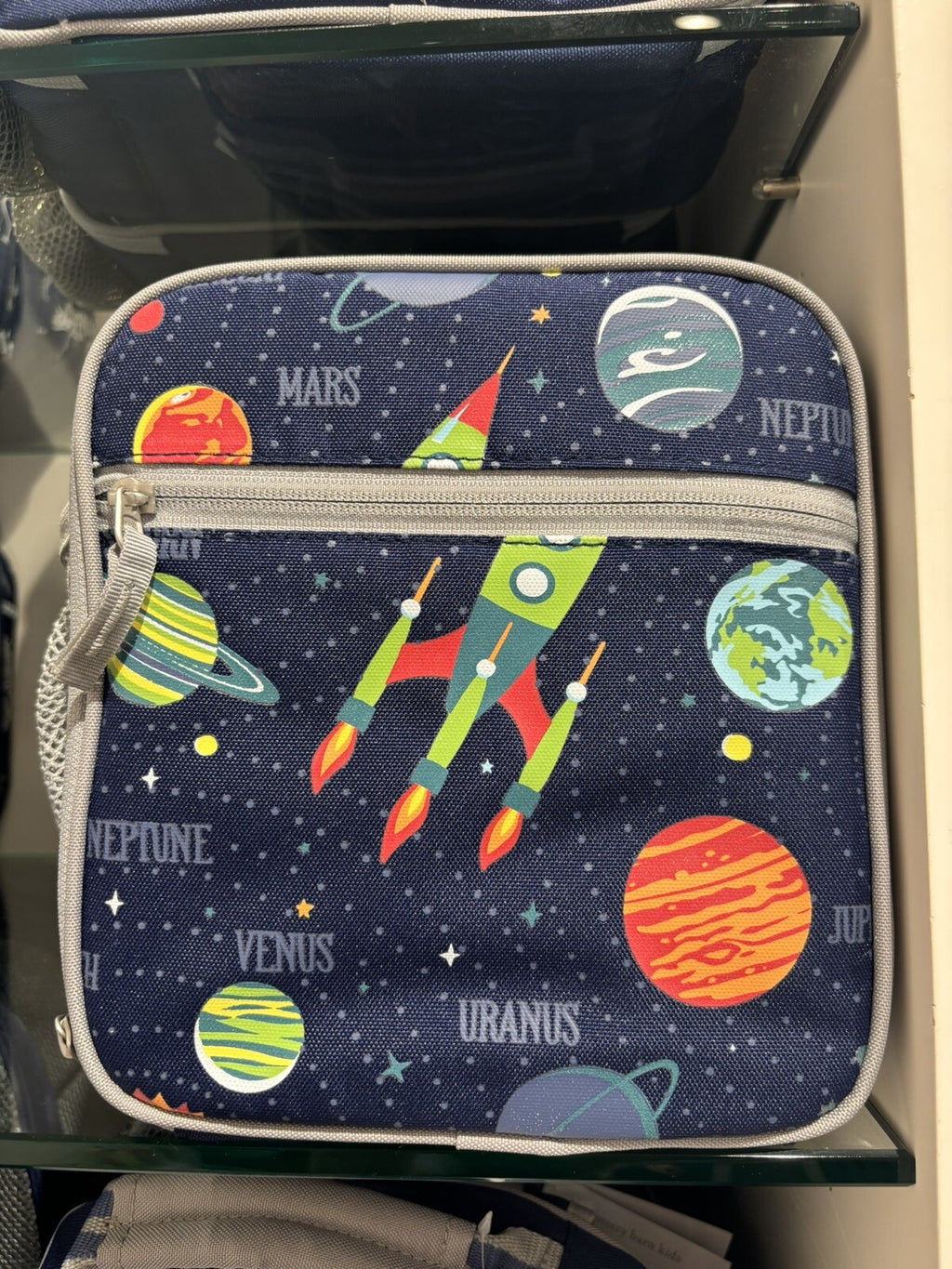 Pottery Barn school Disney Solar System Backpack+ LUNCH BOX+Water bottle space .