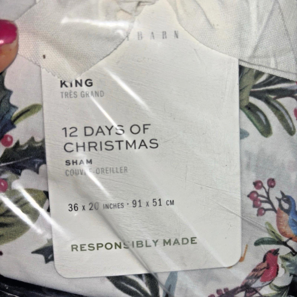pottery barn Holiday Christmas Nutcracker KING Pillow Sham Birthday Disney gift