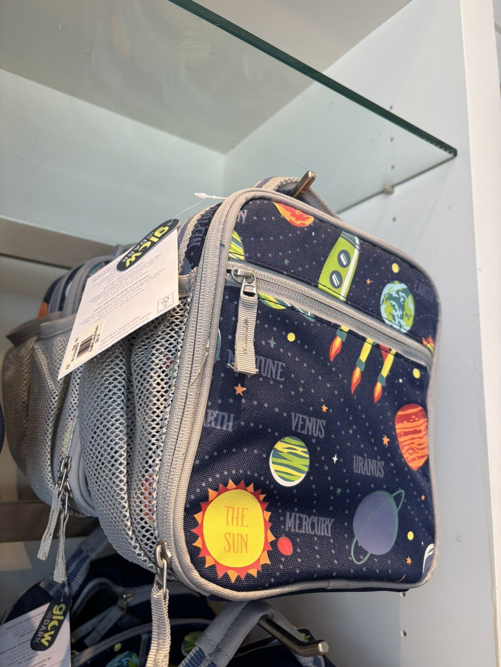 Pottery Barn school Disney Solar System Backpack+ LUNCH BOX+Water bottle space .
