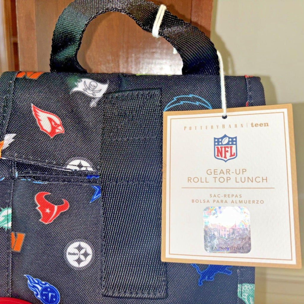 Pottery Barn School  LARGE BACKPACK LUNCH Football Baseball sports BAG NFL KID 1