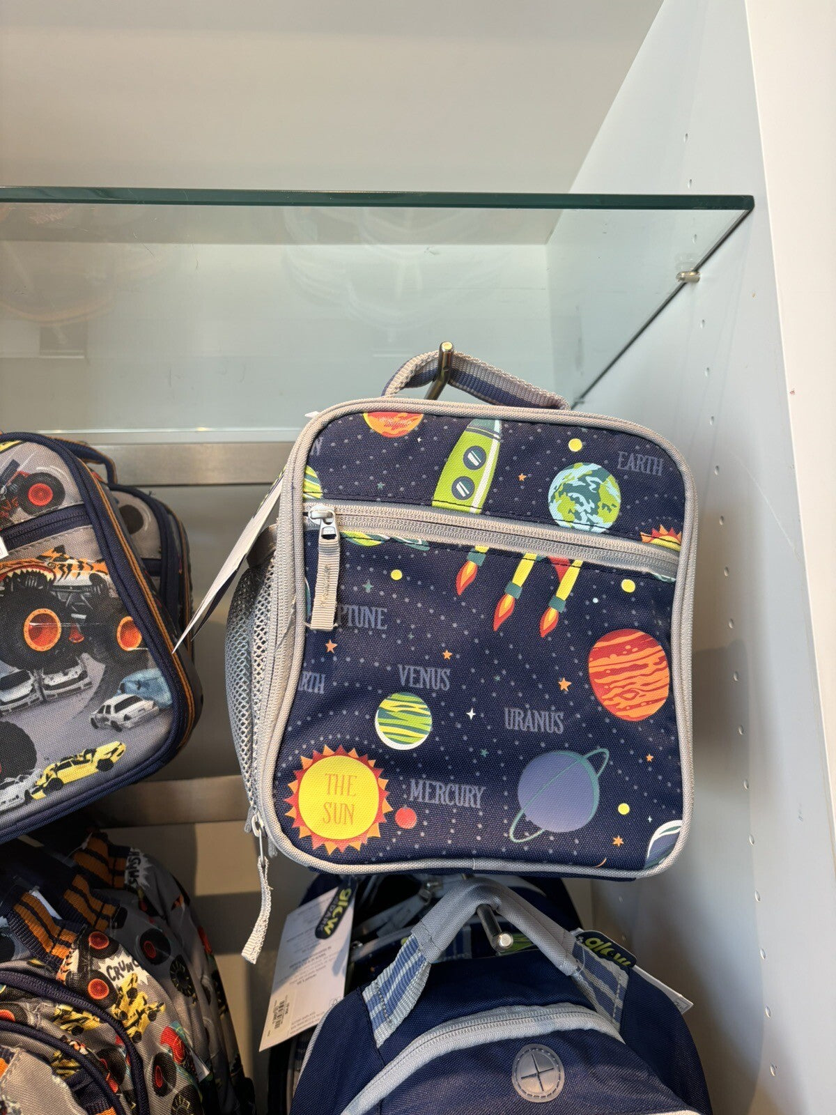Pottery Barn school Disney Solar System Backpack+ LUNCH BOX+Water bottle space .