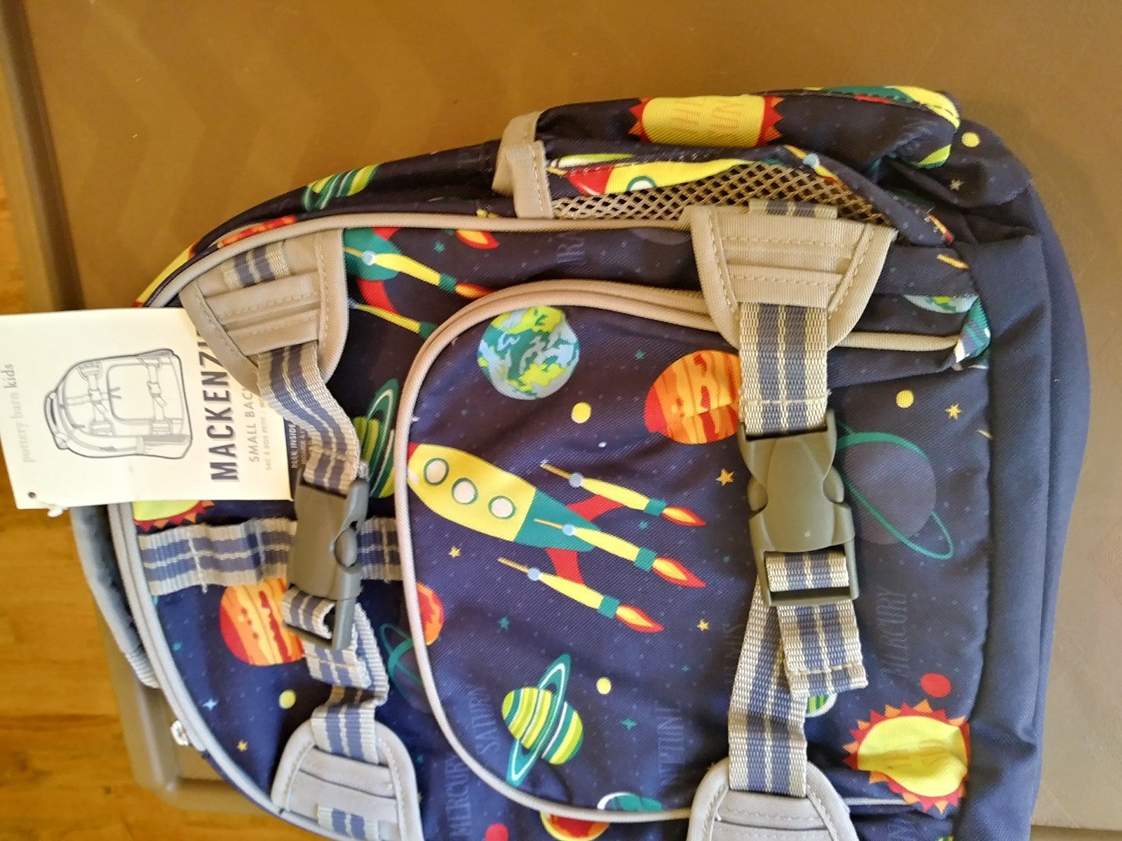Pottery Barn school Disney Solar System Backpack+ LUNCH BOX+Water bottle space .