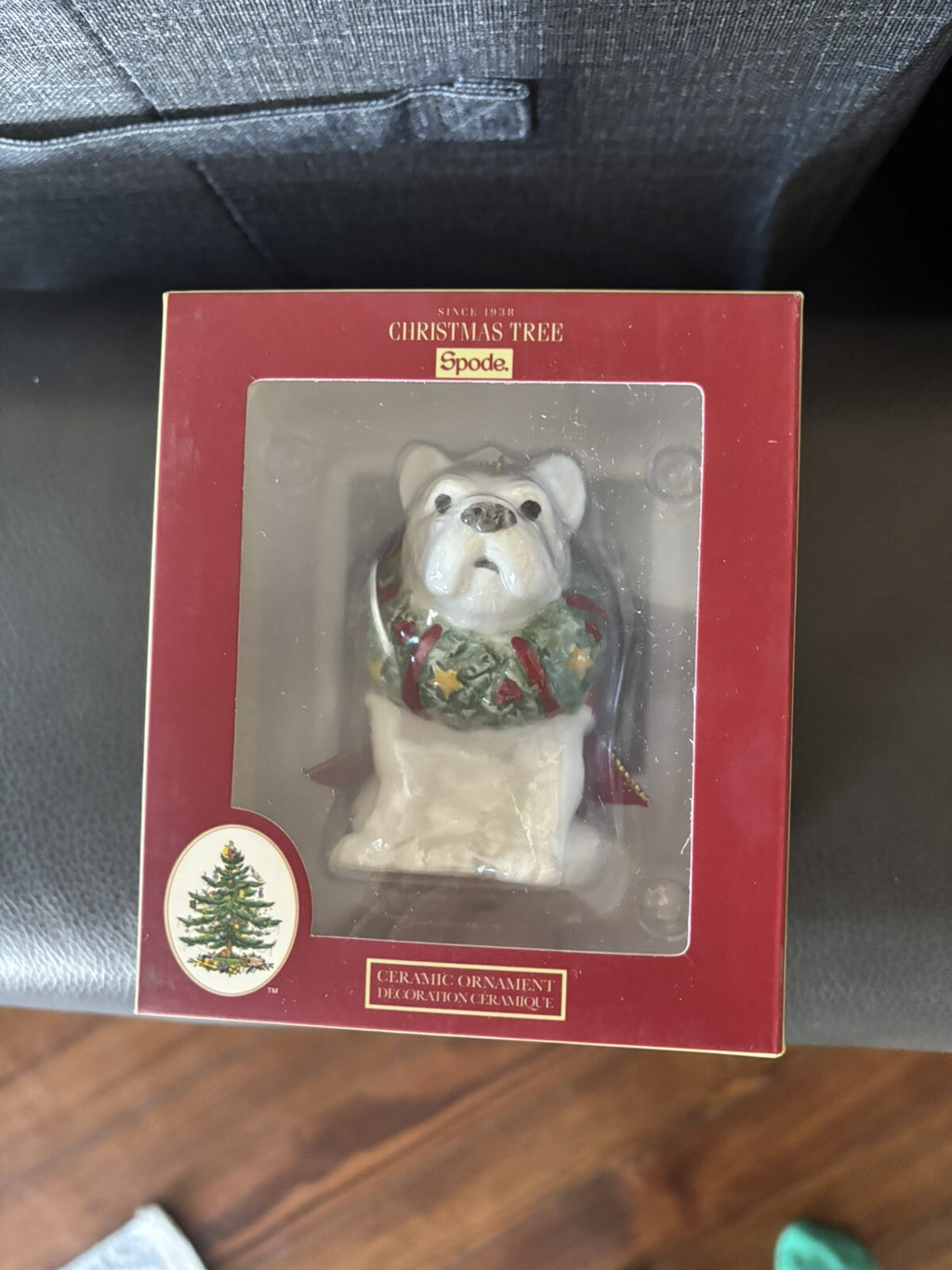 Spode Holiday Ornament Days Christmas party Gift Dog pet kid birthday $89 box [