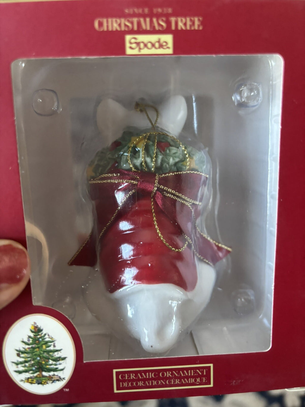 Spode Holiday Ornament Days Christmas party Gift Dog pet kid birthday $89 box [