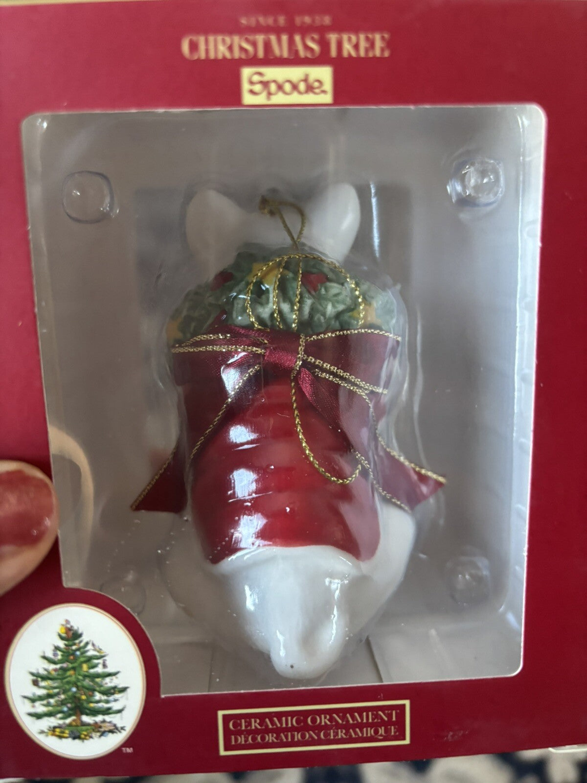 Spode Holiday Ornament Days Christmas party Gift Dog pet kid birthday $89 box [