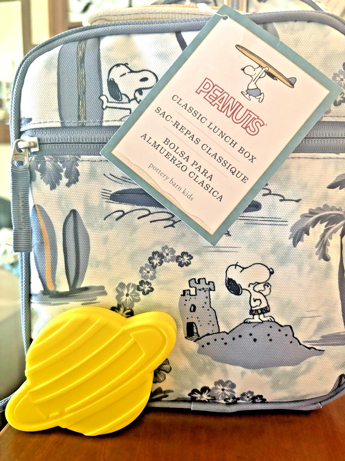 School Pottery barn SNOOPY LUNCH BAG Peanuts holiday travel Space boy Pre k  n