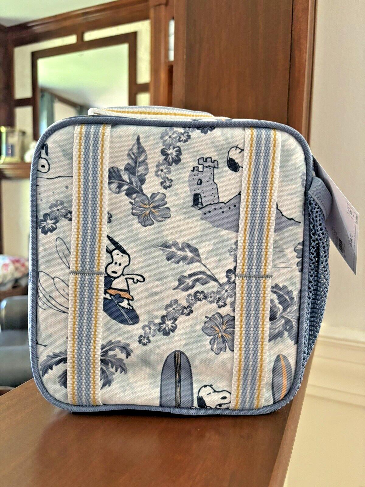 School Pottery barn SNOOPY LUNCH BAG Peanuts holiday travel Space boy Pre k  n