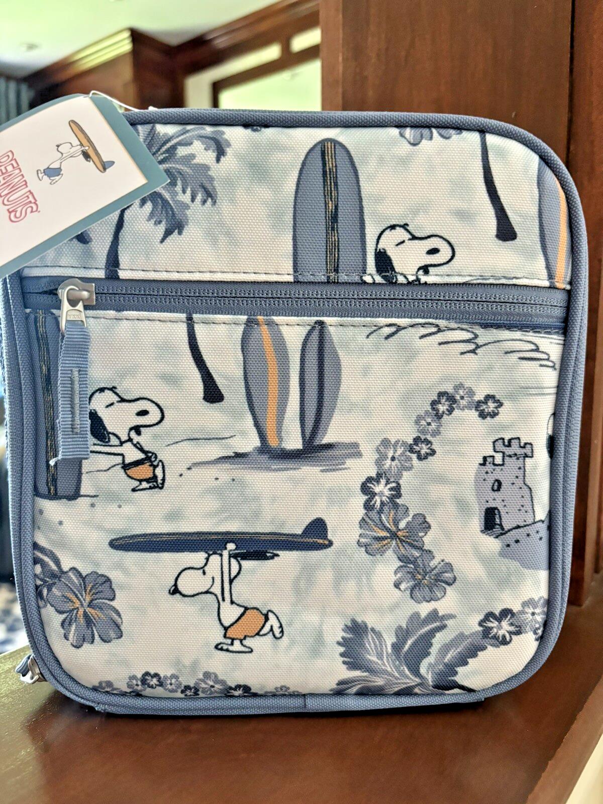 School Pottery barn SNOOPY LUNCH BAG Peanuts holiday travel Space boy Pre k  n