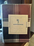 Pottery Barn pillow SHAM Plaid Christmas holiday party red gift school Disney =