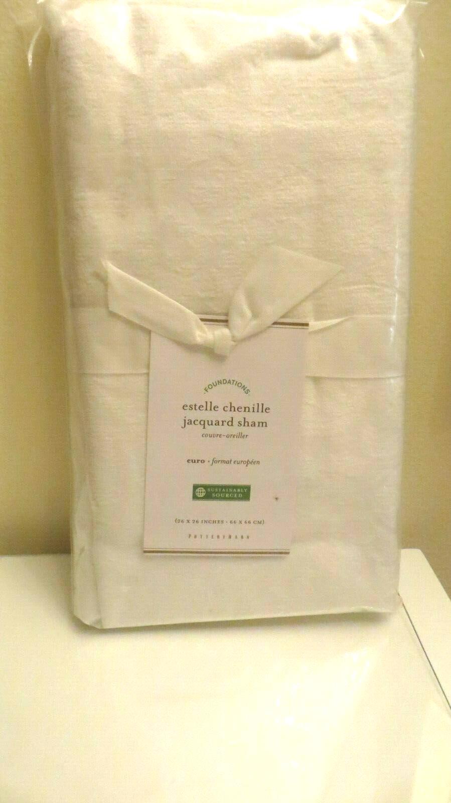 Pottery Barn JACQUARD pillow SHAM holiday princess bride white gift girl mom m