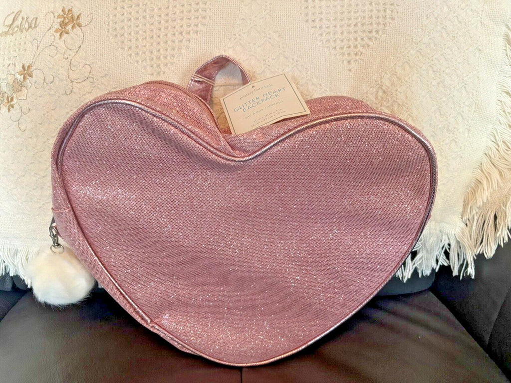 Disney School Pottery barn Pink Glitter Mini Pre K BACKPACK bag girl princess .