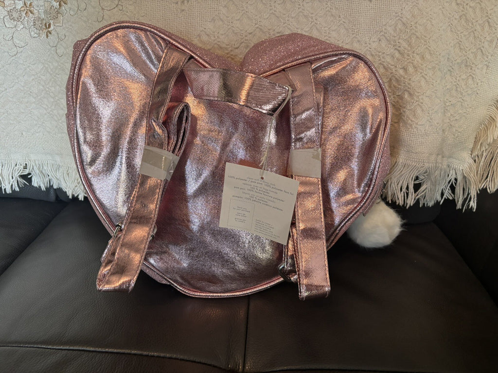 Disney School Pottery barn Pink Glitter Mini Pre K BACKPACK bag girl princess .
