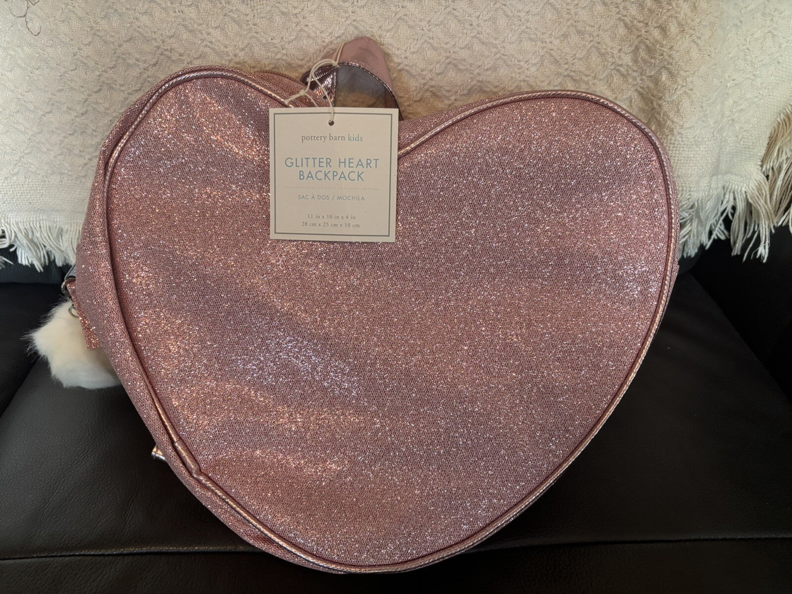 Disney School Pottery barn Pink Glitter Mini Pre K BACKPACK bag girl princess .
