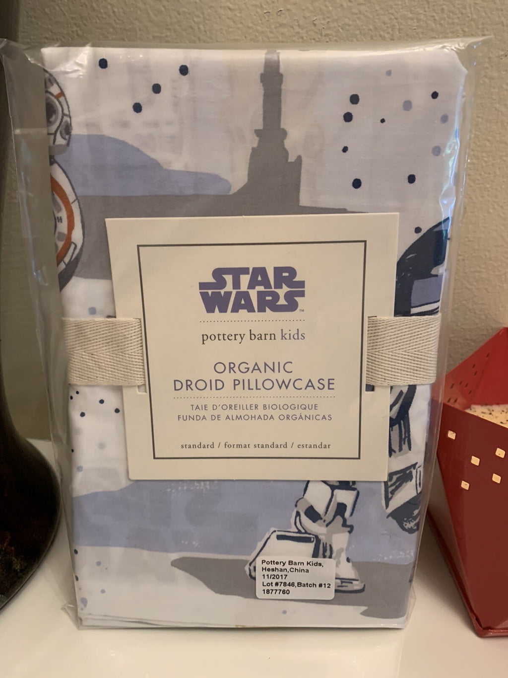 Pottery Barn Disney Star Wars Pillowcase space mandalorian holiday solo grogu "