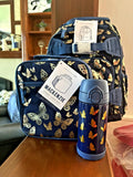 Pottery barn School BACKPACK + LUNCH + WATER Travel Bag girl Disney Gold ?? .