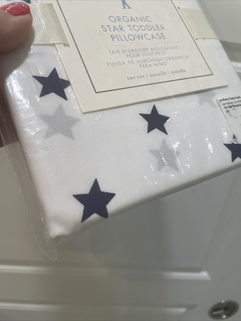 Pottery Barn holiday Toddler Star gift Batman kid boy Pillowcase blue USA