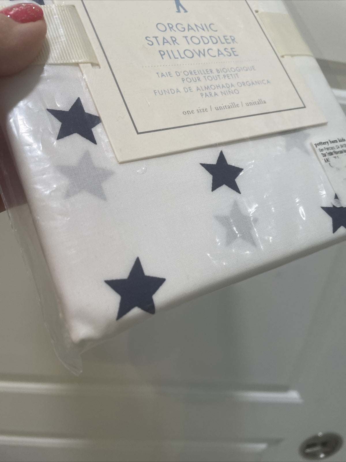 Pottery Barn holiday Toddler Star gift Batman kid boy Pillowcase blue USA