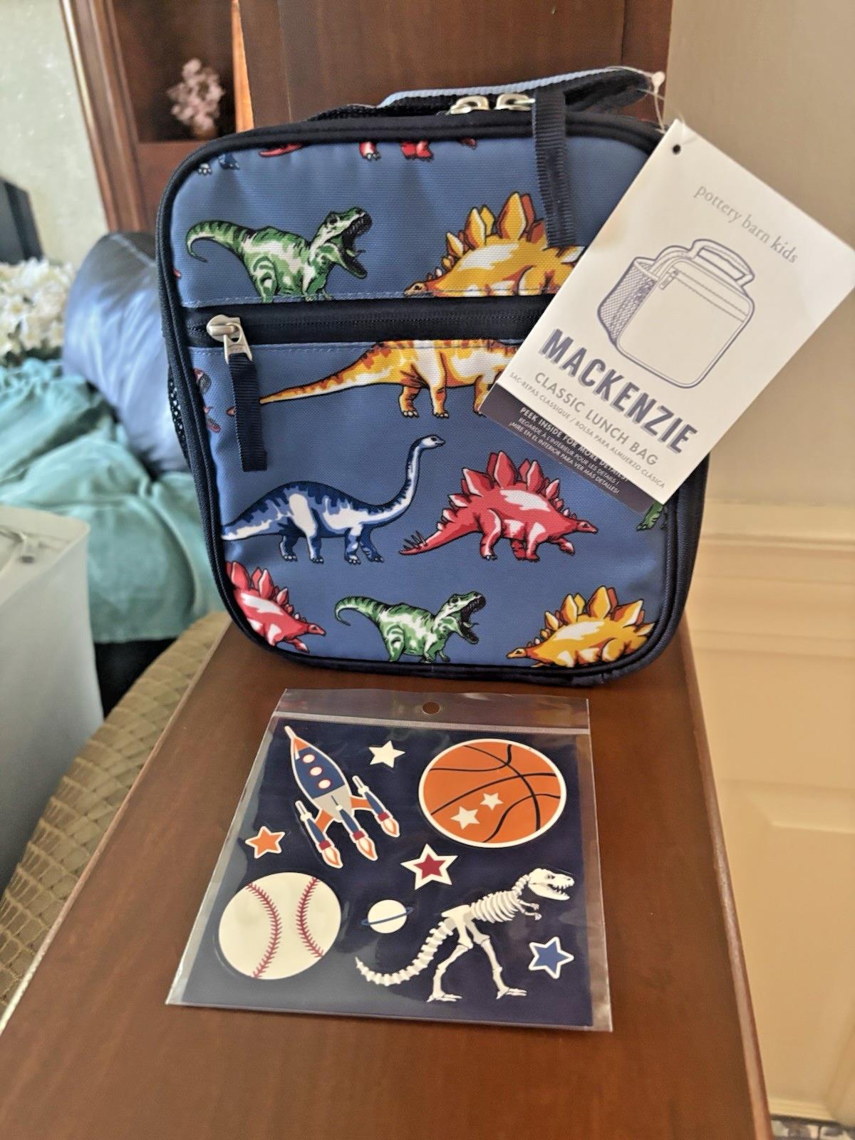 School Disney Pottery barn Lunch Box Bag Dinosaur Jurassic park boy travel ?? .
