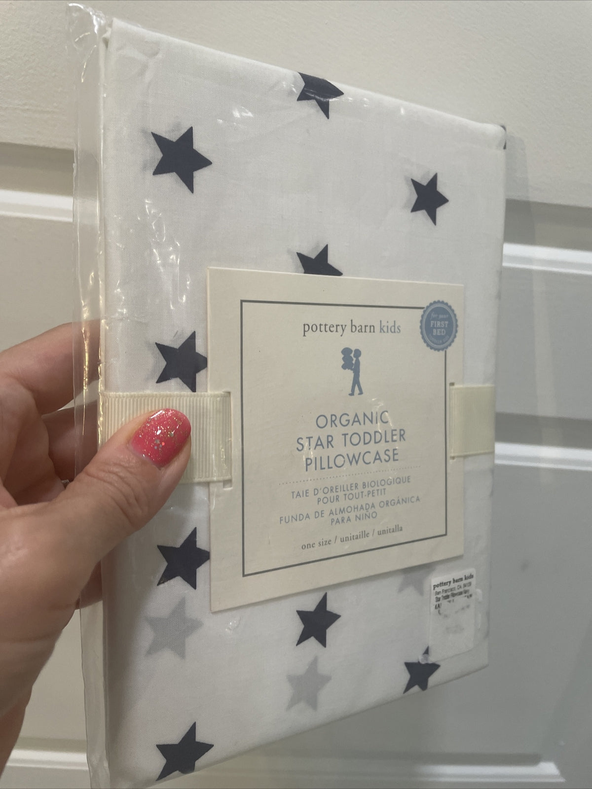 Pottery Barn holiday Toddler Star gift Batman kid boy Pillowcase blue USA