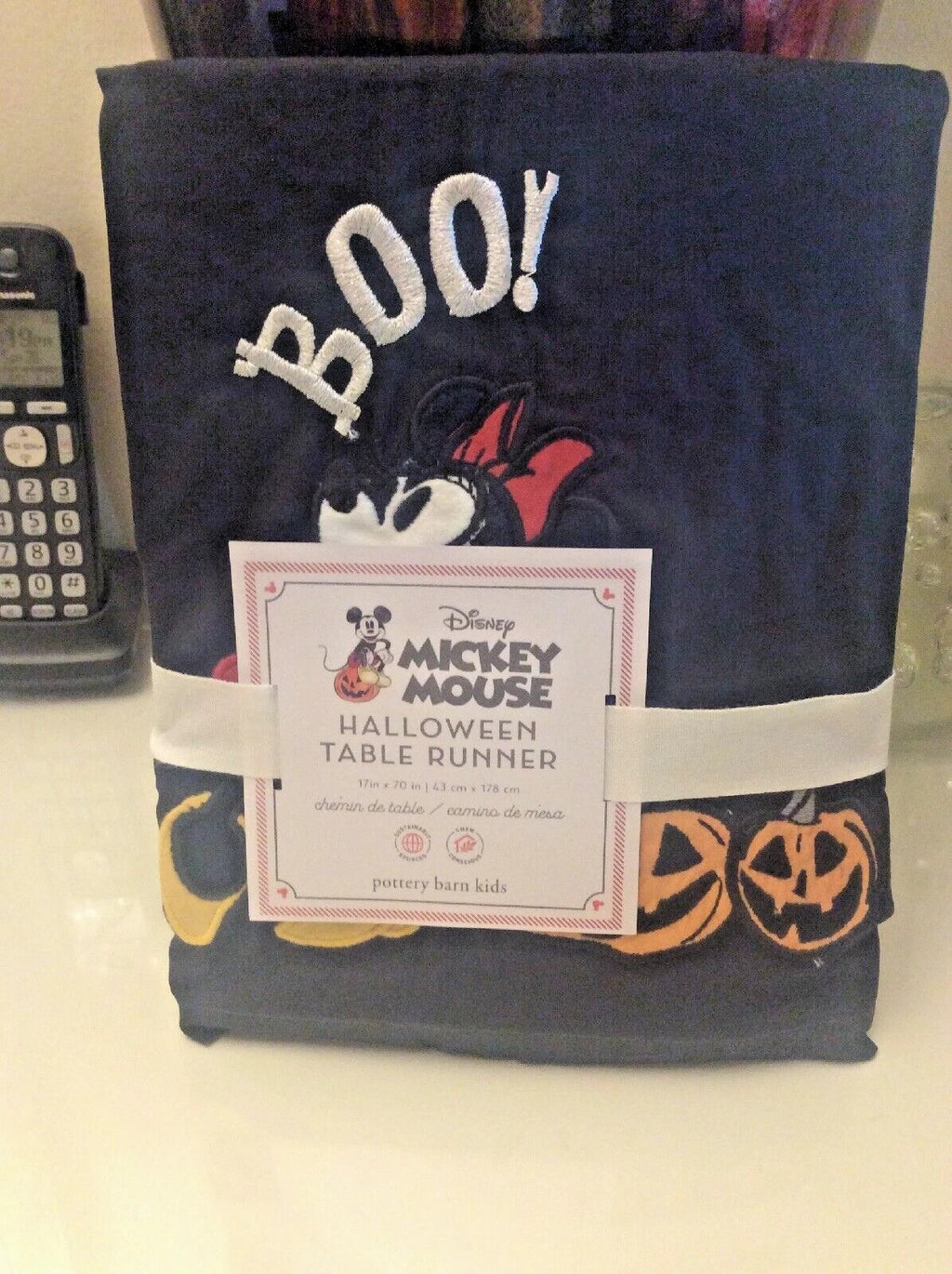 Pottery Barn Peanuts Disney holiday Table runner Party halloween Mickey Mouse