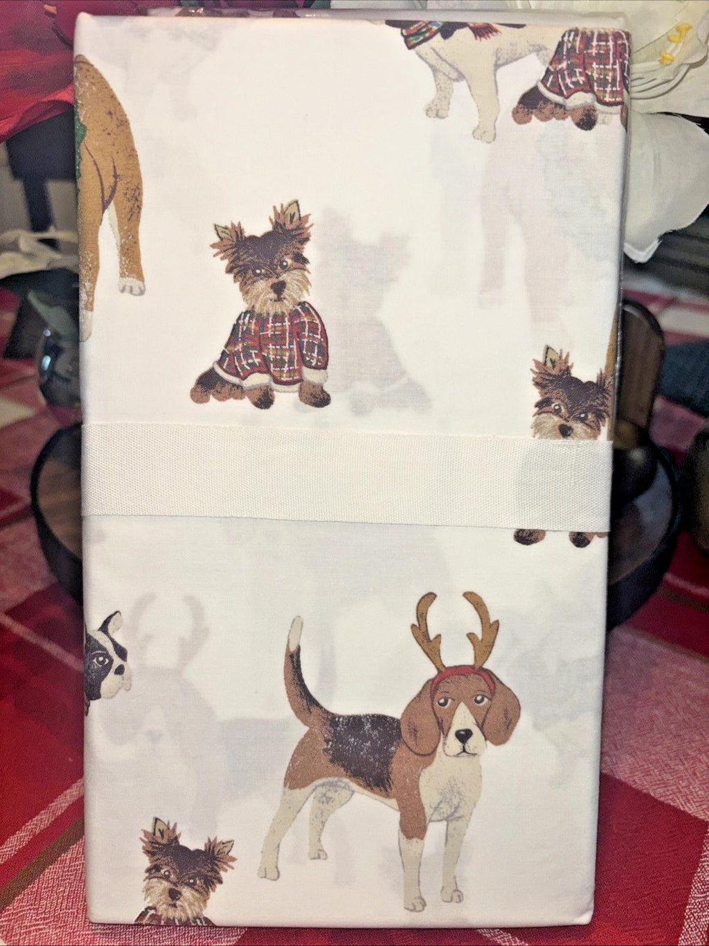 Pottery Barn holiday nutcracker Festive Pillowcase KING Christmas party SET 2