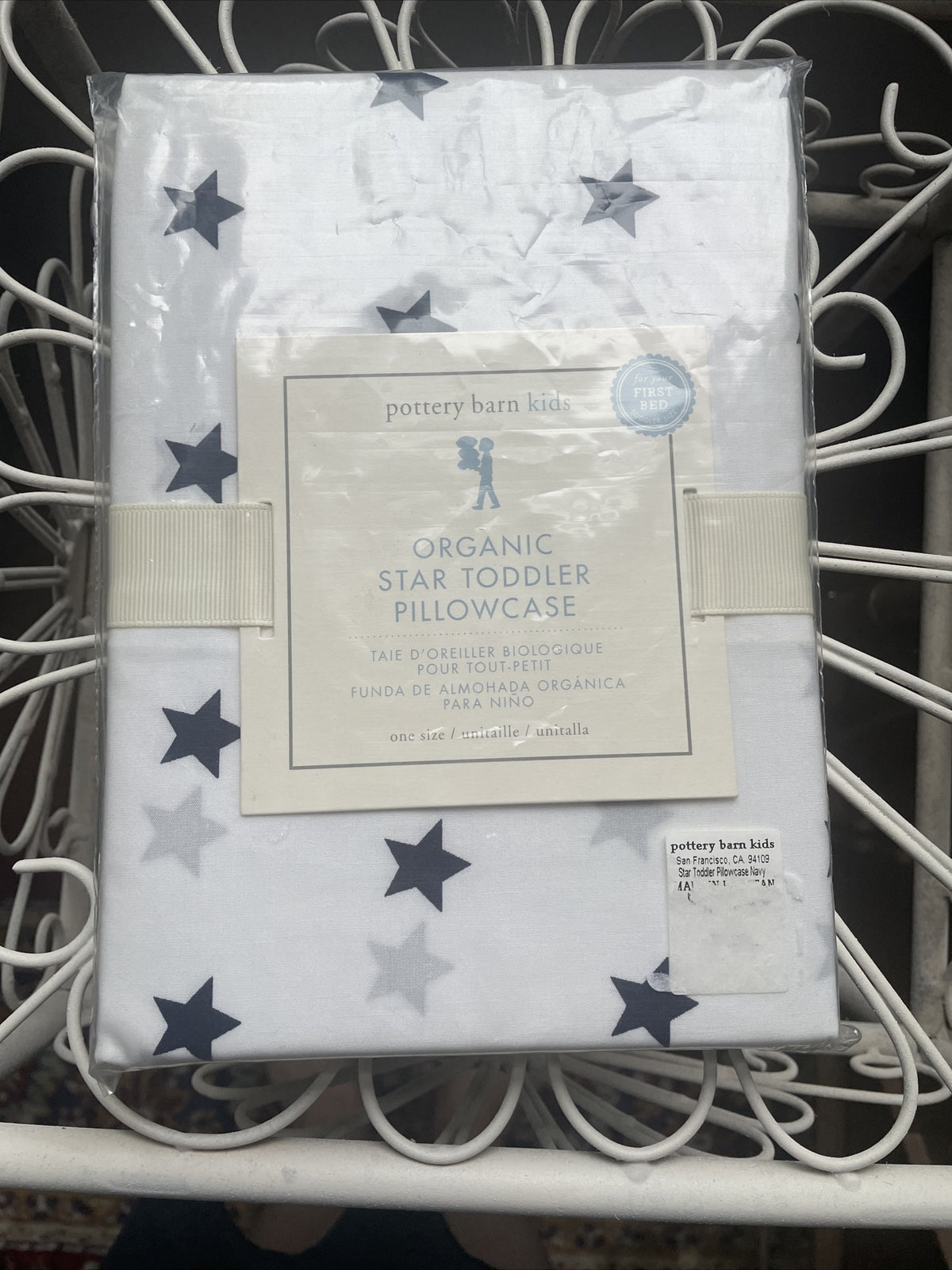 Pottery Barn holiday Toddler Star gift Batman kid boy Pillowcase blue USA