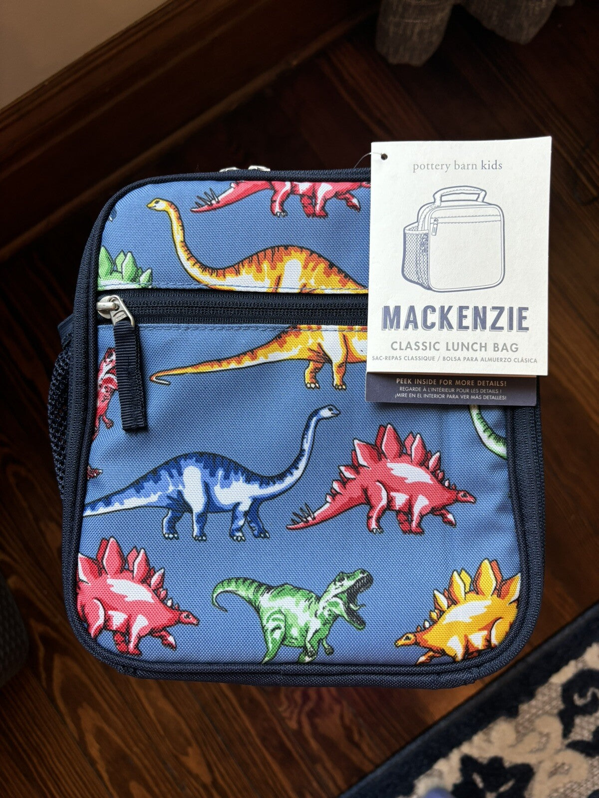 School Disney Pottery barn Lunch Box Bag Dinosaur Jurassic park boy travel ?? .