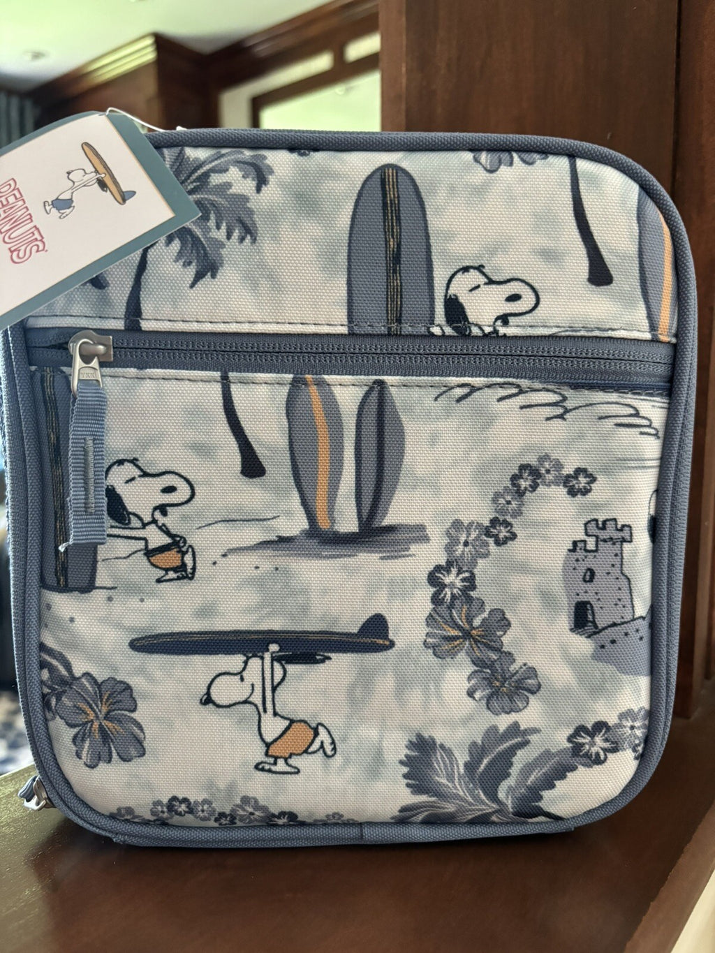 Pottery barn school Snoopy LUNCH BOX Bag Peanuts Disney Beach Kid gift pre k .