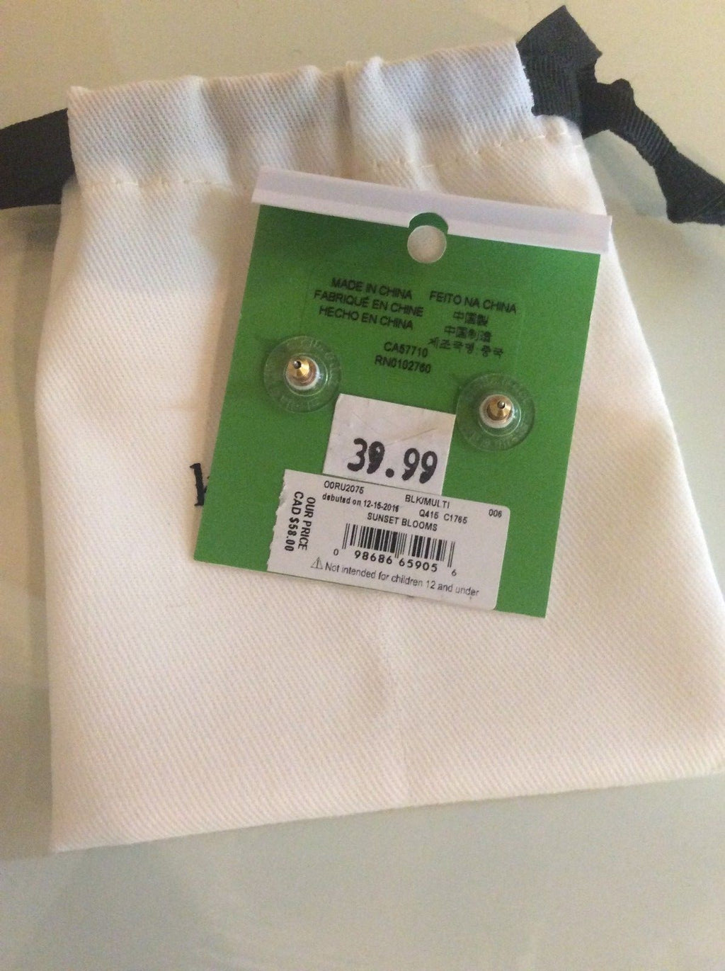 Kate Spade Gold Disney earrings + BAG jewelry gift holiday party Birthday ?? .
