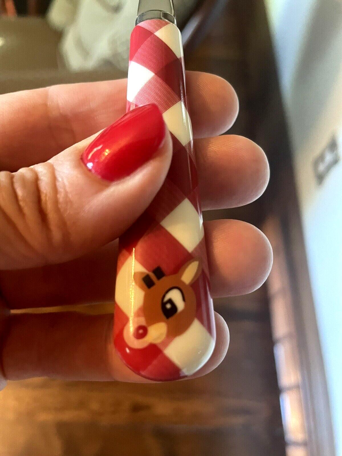 Pottery barn holiday Rudolph Christmas party School Utensil set disney santa kid