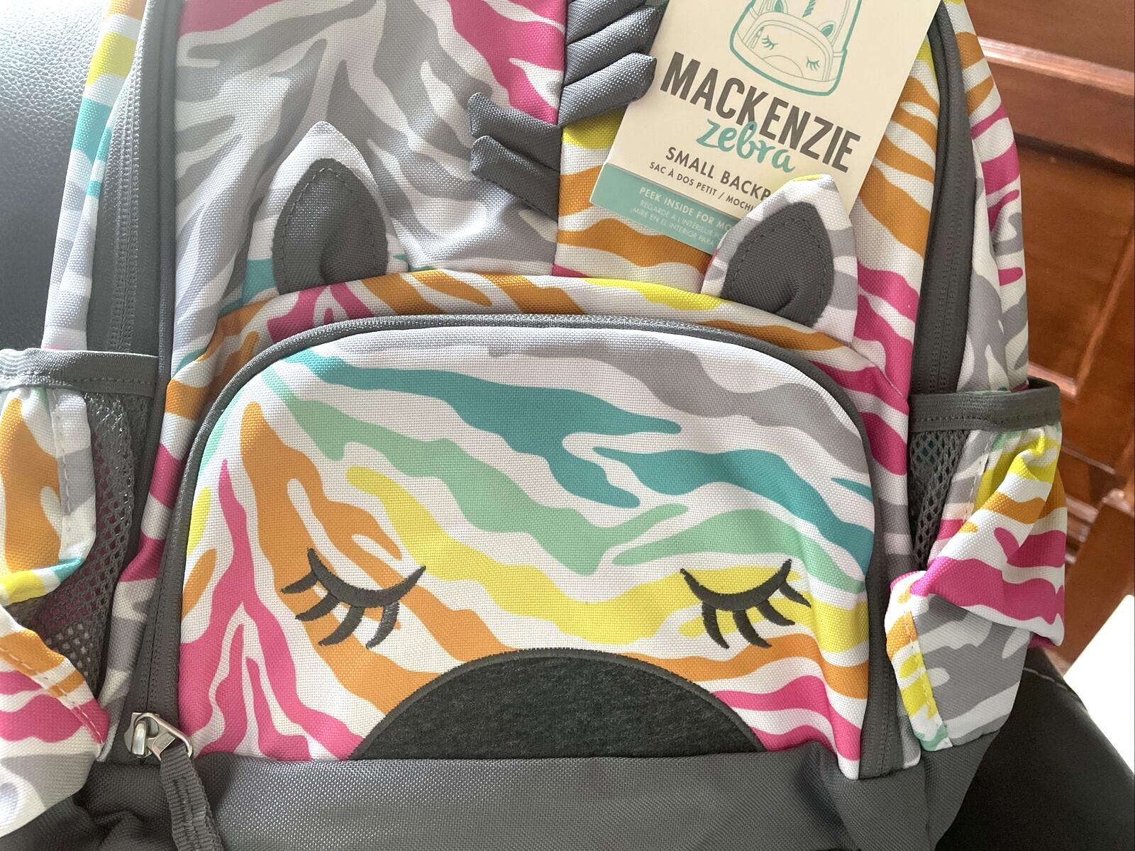 School Pottery barn Rainbow Zebra BACKPACK bag Stripe gift disney travel girl =