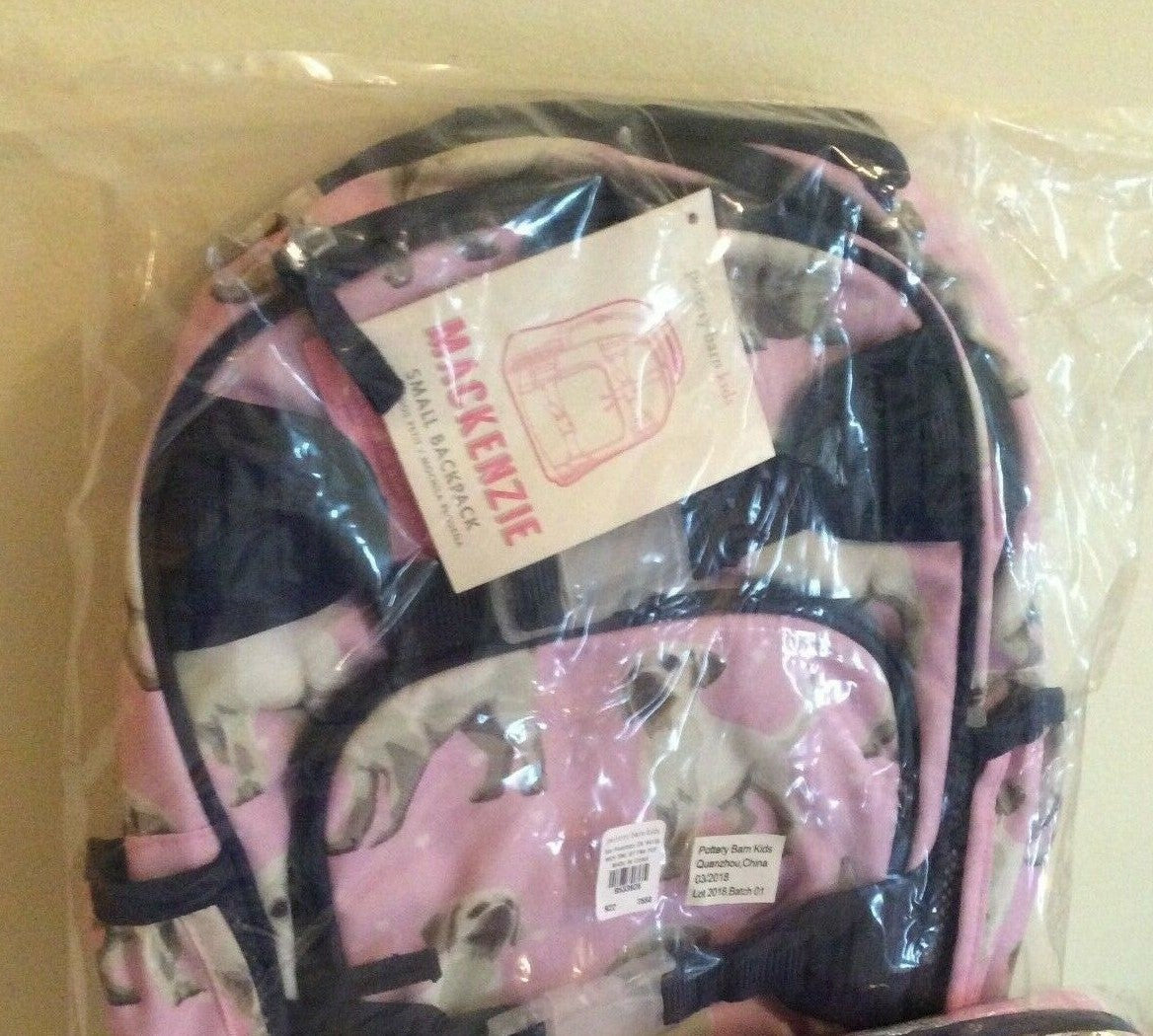 Pottery barn School BACKPACK pink dog holiday gift party girl disney kid