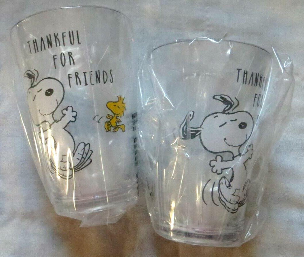 Snoopy Pottery Barn Peanuts Holiday gift Thanksgiving party Disney Cup SET 2