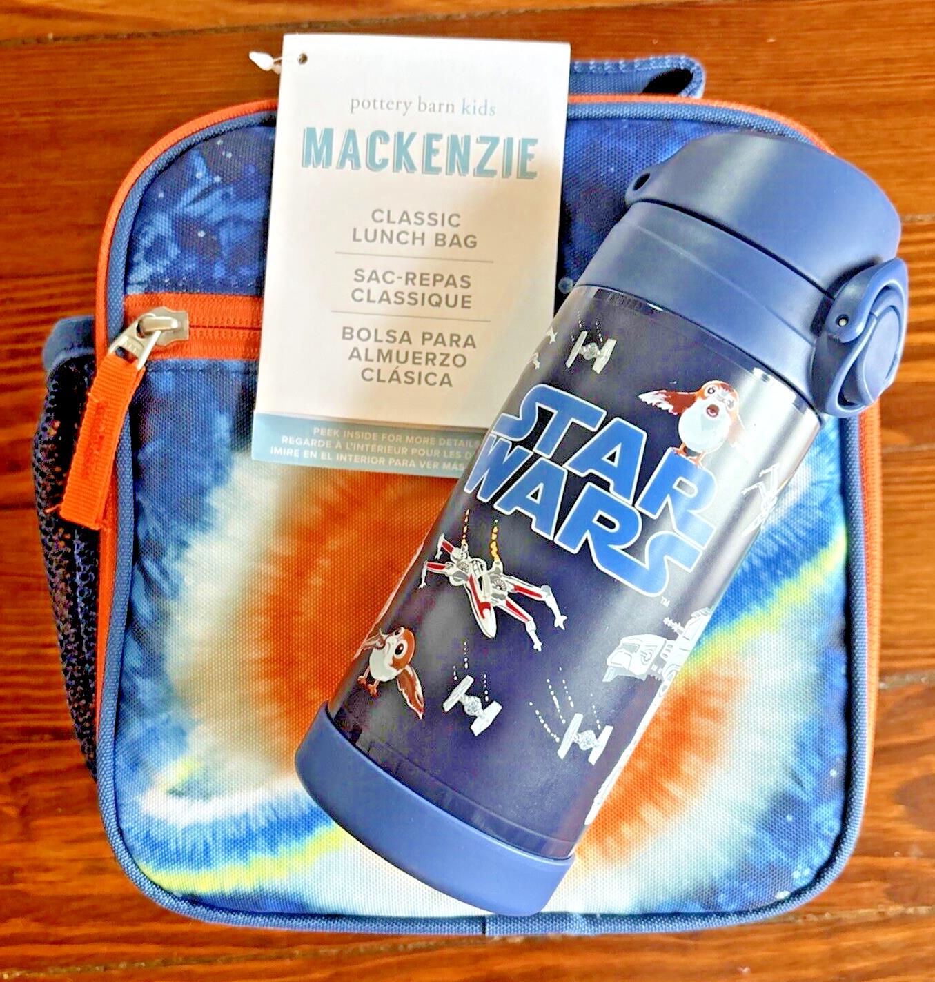 Pottery Barn School Disney Star Wars LUNCH BOX Bag space Water Bottle solo ?? .