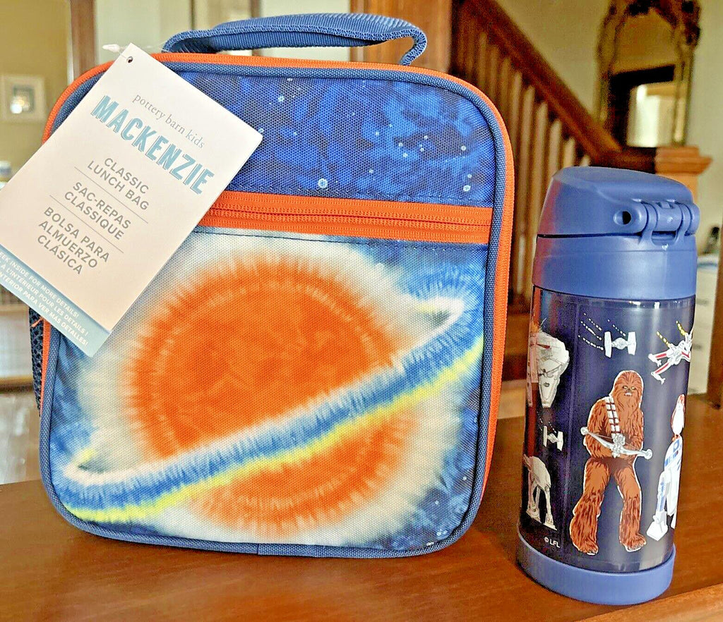 Pottery Barn School Disney Star Wars LUNCH BOX Bag space Water Bottle solo ?? .