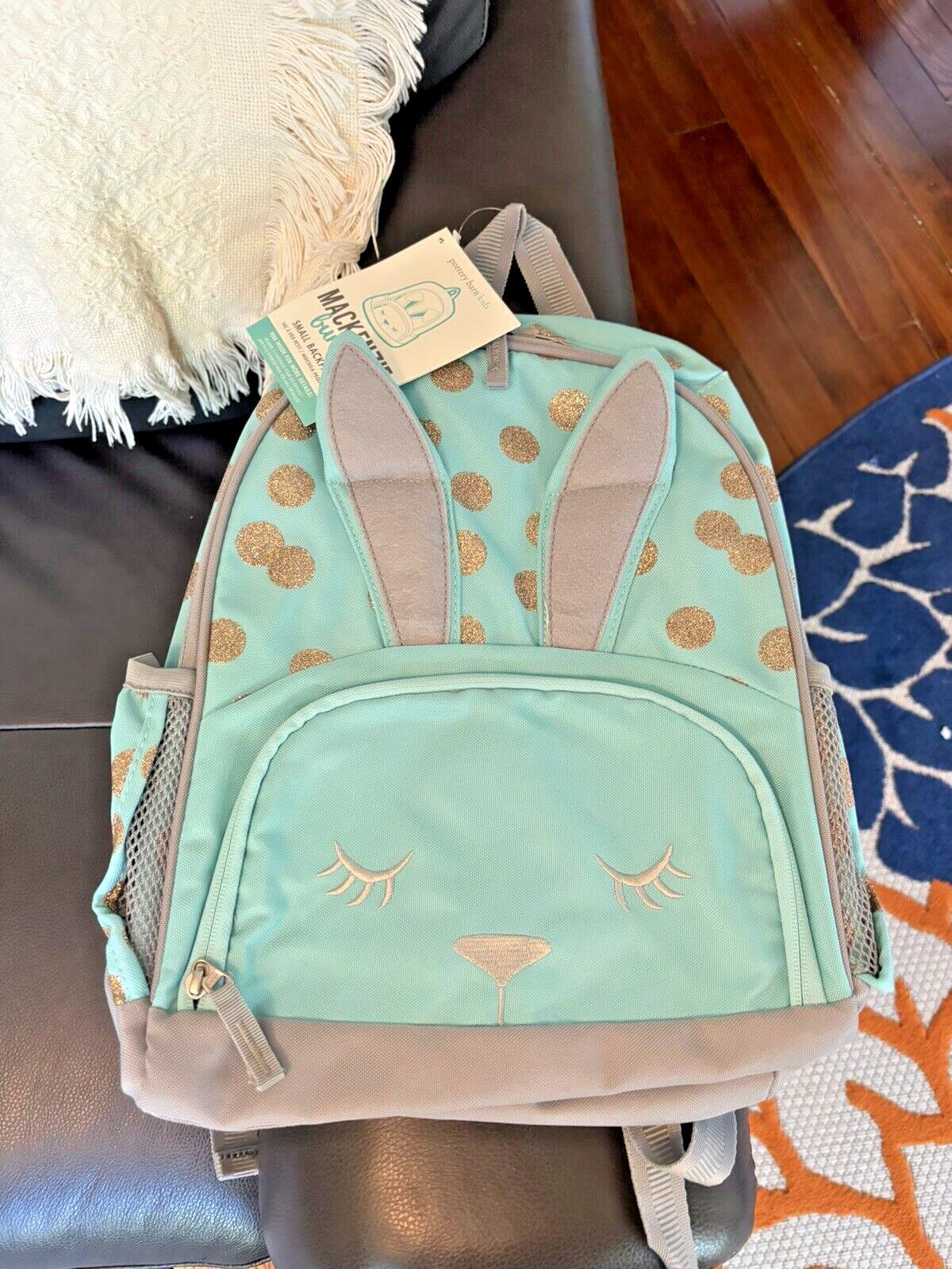 Pottery Barn school Disney Glitter BACKPACK bunny +Water Bottle travel Girl ?? .