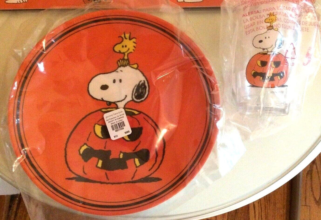 Disney Snoopy Pottery Barn Peanuts Halloween holiday gift party school kid SET [