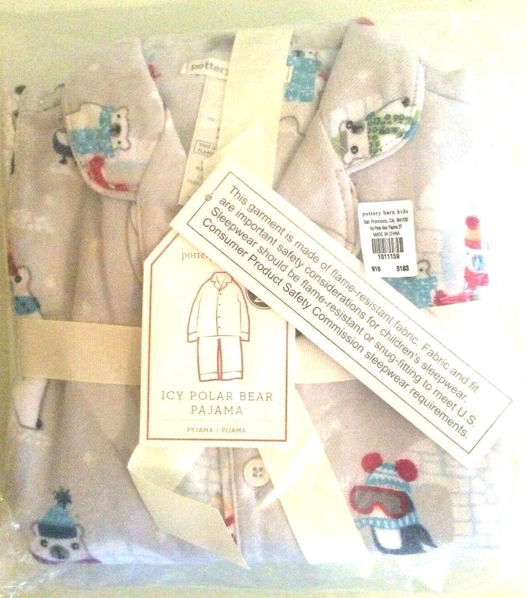 Pottery Barn Disney holiday Pajama Bear sleep kid pj SIZE 2 Disney party gift b