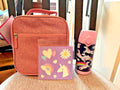 Pottery Barn school Disney Glitter LUNCH WATER bag Unicorn girl travel heart?? .