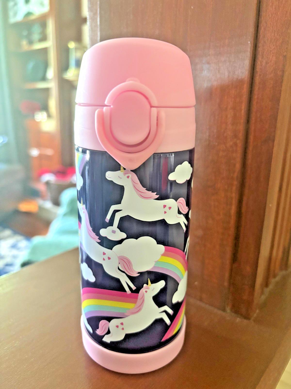 Pottery Barn school Disney Glitter LUNCH WATER bag Unicorn girl travel heart?? .